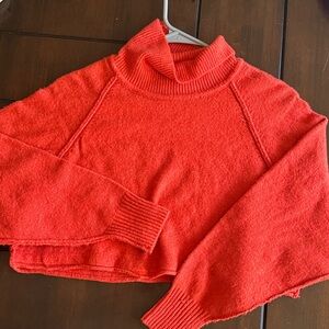 Urban Outfitters Vibrant Orange Turtleneck Sweater